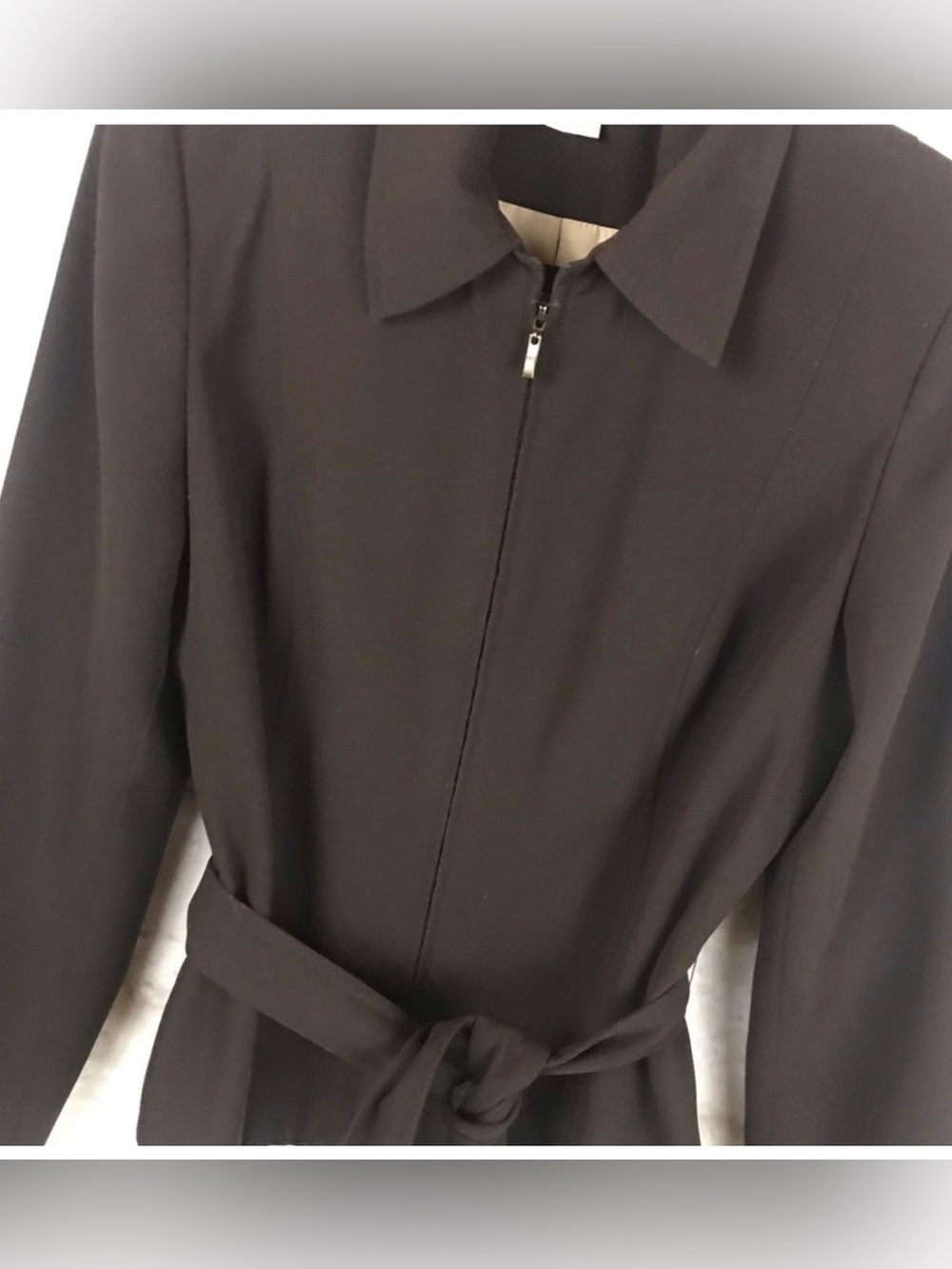 Worthington Black Tie-Waist Blazer Jacket
